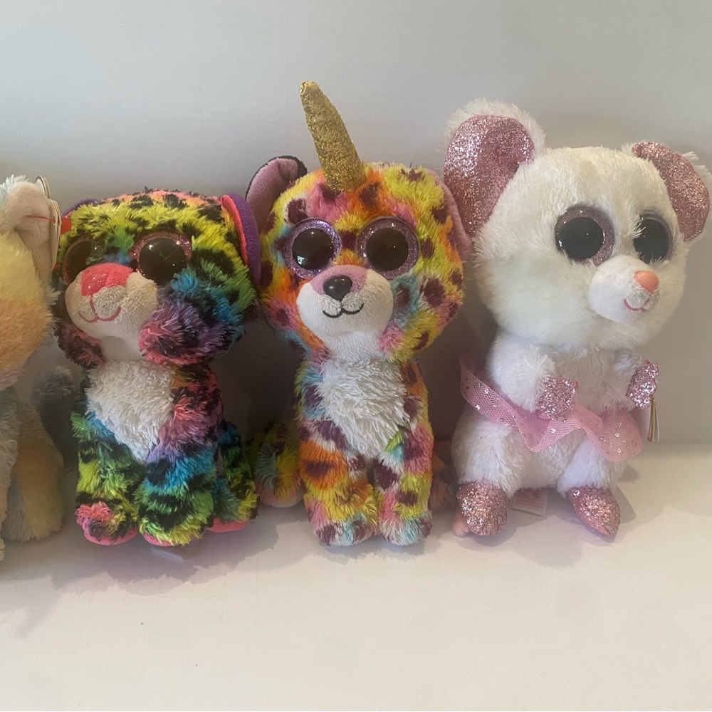 Beanie Boos Bundle Owl Mouse Cat Unicorn - Picture 3 of 3